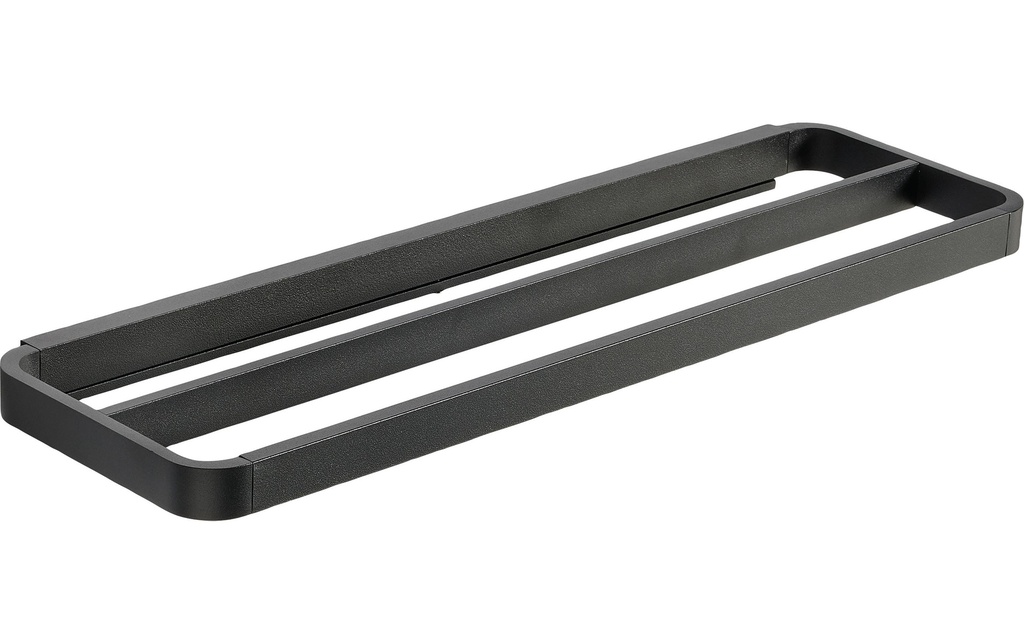 Zone Denmark Porte-serviette Rim 44 cm x 7,5 cm x 2,5 cm, 2 fois, Noir
