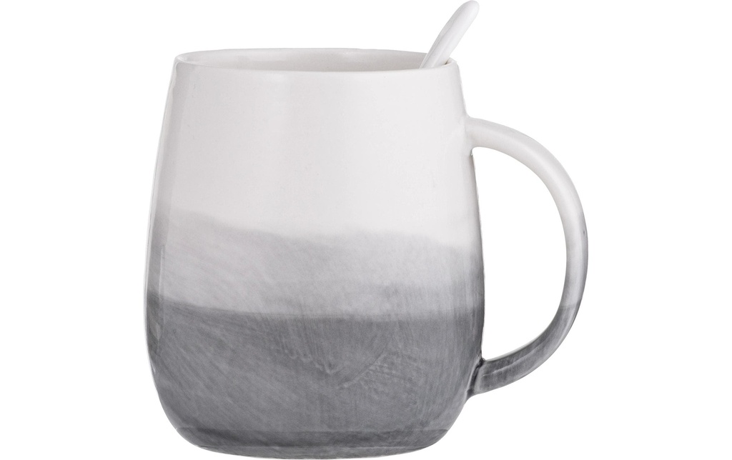 Ladelle Tasse avec cuillère Immerse 380 ml, 1 Pièce/s, Gris/Blanc