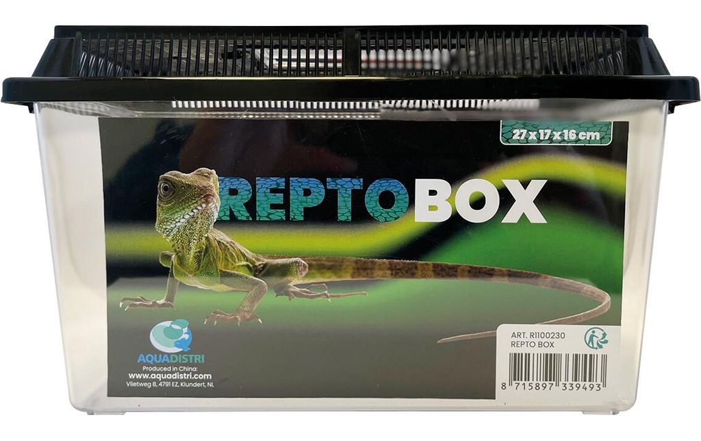 Repto Terrarium en plastique Breedingbox M, 27 x 17 x 16 cm