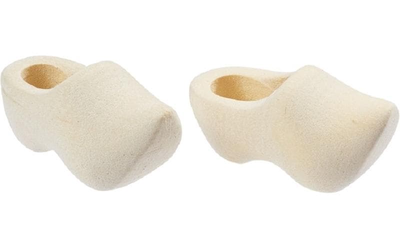 HobbyFun Mini ustensiles Sabots en bois Marron clair