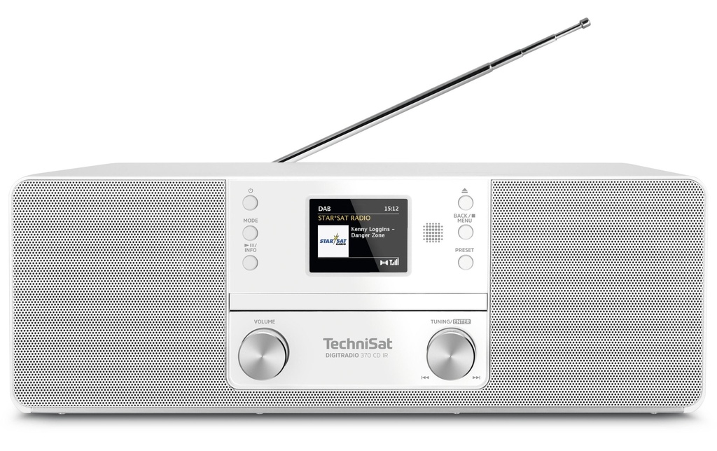 Technisat Radio DAB+ DigitRadio 370 CD IR Blanc