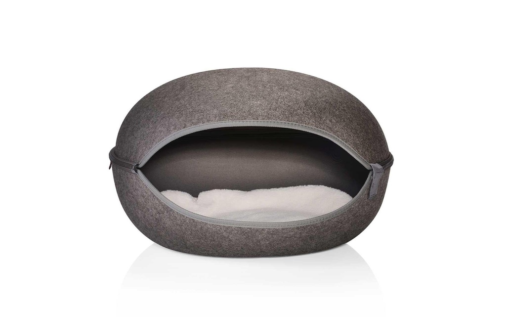 CanadianCat Niche douillette Nid de chat, Anthracite uni
