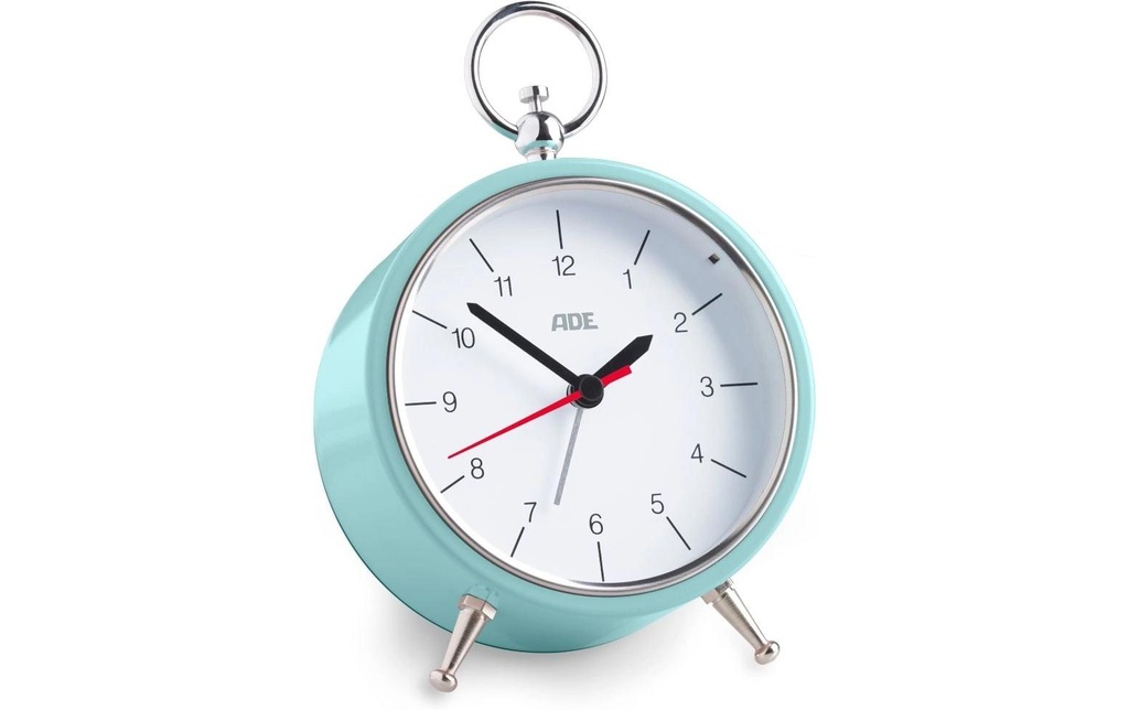 ADE Réveil classique Retro Bleu clair