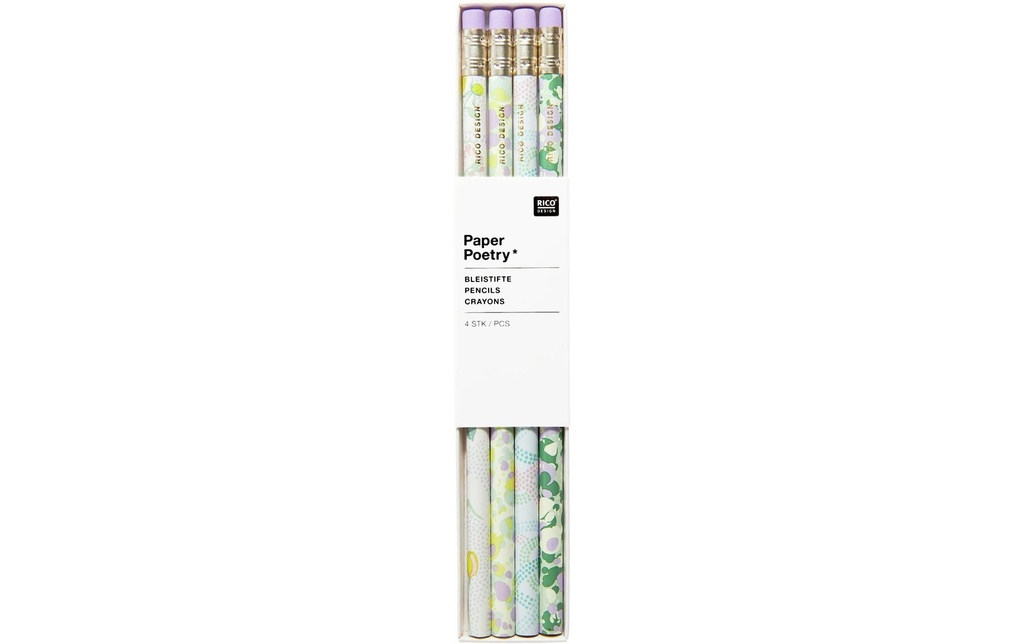 Rico Design Crayon Set, fleurs 4 pièces