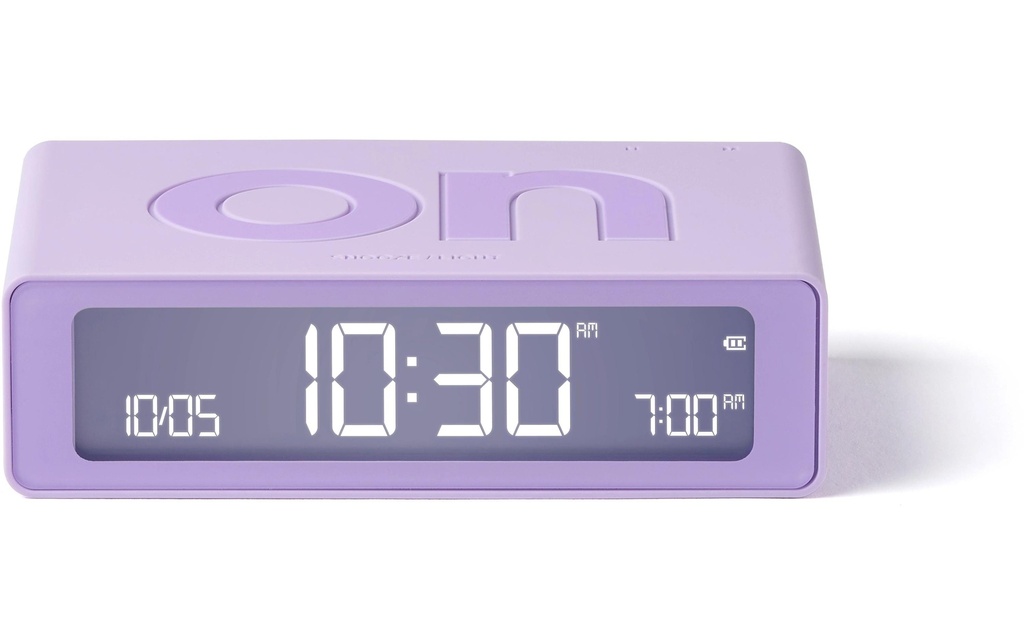 Lexon Réveil numérique Flip Mini Lavande