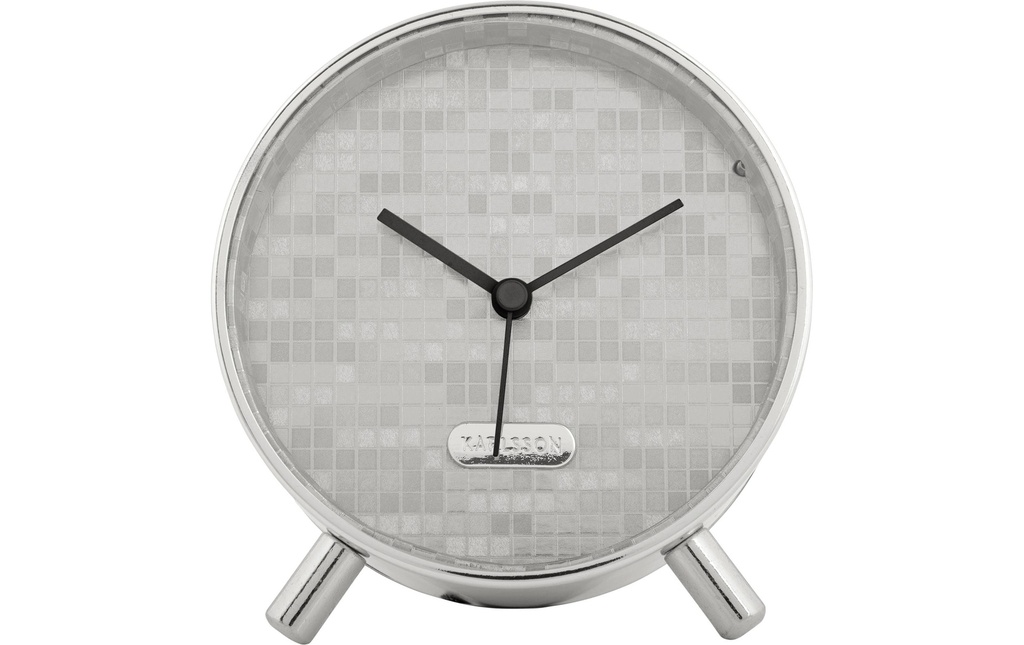 KARLSSON Réveil classique Disco Bling Bling 11 cm, Argenté