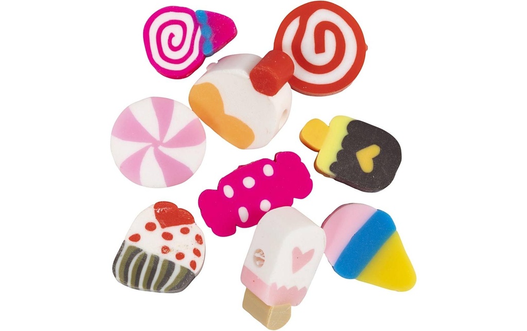 Creativ Company Perles Perles d'argile pour figurines 200 pièces, friandises