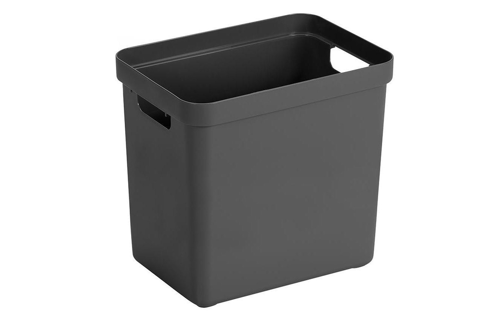 Sigma Home Boîte de rangement 25 l Noir