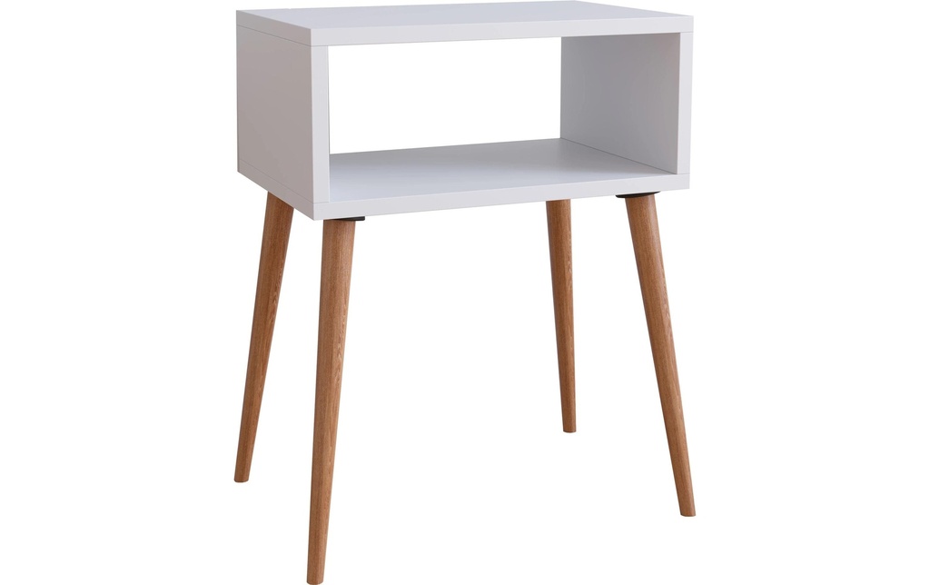 VCM Table de nuit Singol M 44.5 x 60 cm,  Chêne blanc/miel