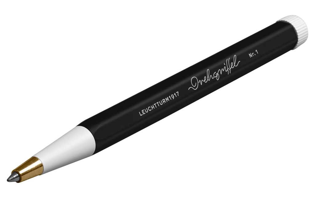 Leuchtturm Stylo à encre gel Poignée tournante 0.5 mm, Noir
