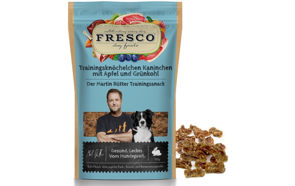 FRESCO Martin Rütter Chevilles d'entraînement Lapin&Pomme, 150 g