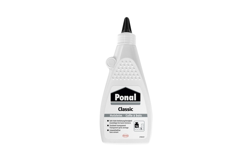 Ponal Colle à bois Classic 550 g, Blanc