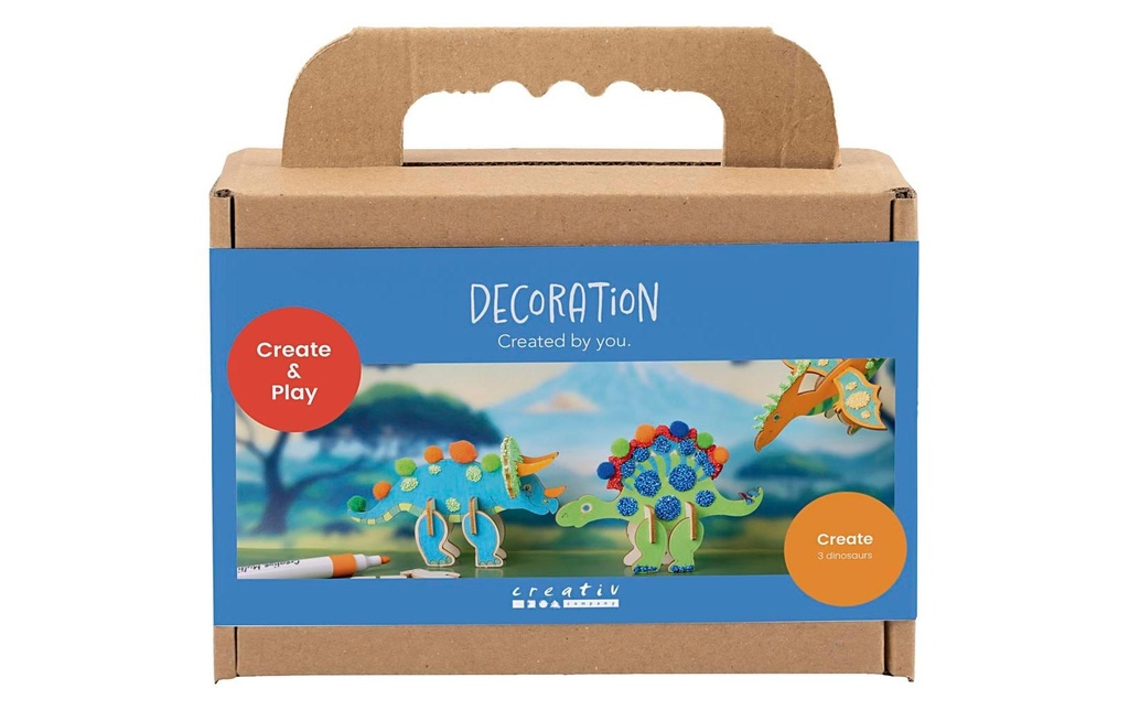 Creativ Company Kits de bricolage - Décoration, dinosaures