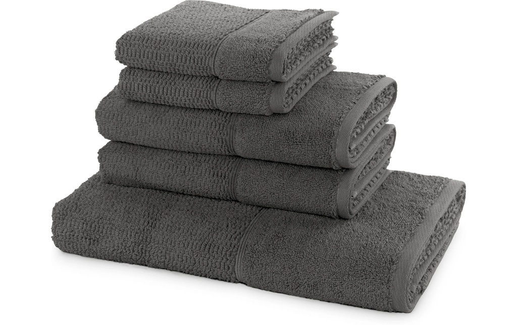 Frottana Set de linge éponge Pearl 5 pièces, graphite
