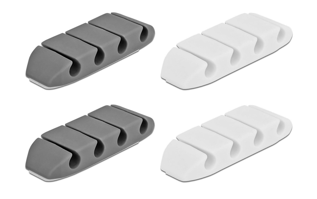 Delock Porte-câble ensemble trapézoïdal, avec 4 traversées 4 Pièce/s