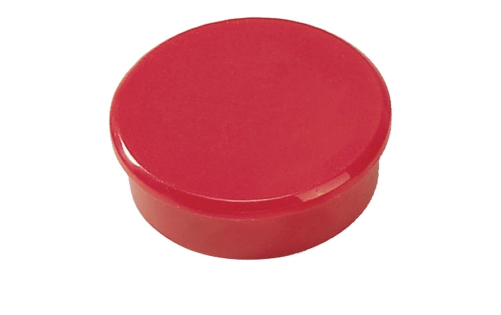 Berec Aimant Ø 20 mm, 10 Pièce/s, Rouge