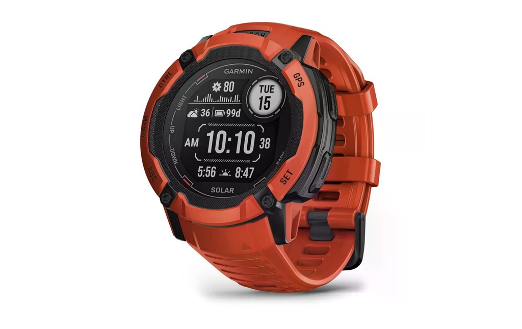 GARMIN Montre de sport Instinct 2X Solar Flame Red