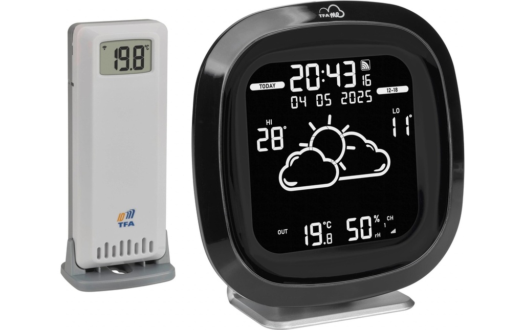 TFA Dostmann Station météo WLAN Noir