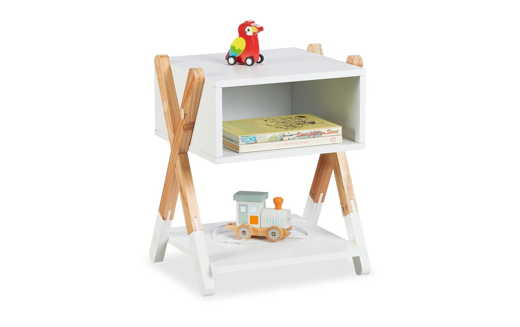 relaxdays Table de nuit pour enfants 34 x 42 cm