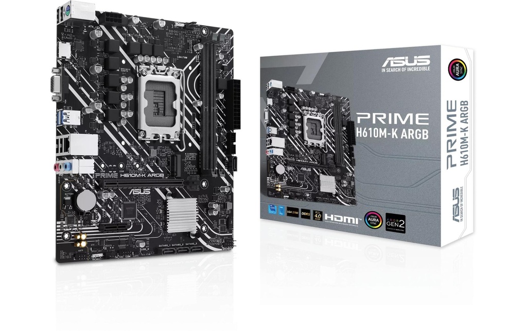 ASUS Carte mère PRIME H610M-K ARGB