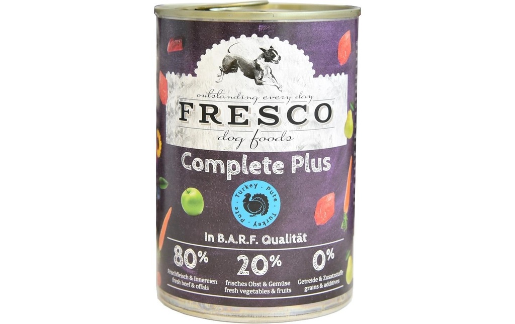FRESCO Alimentation humide Complete Plus Turkey, 400 g
