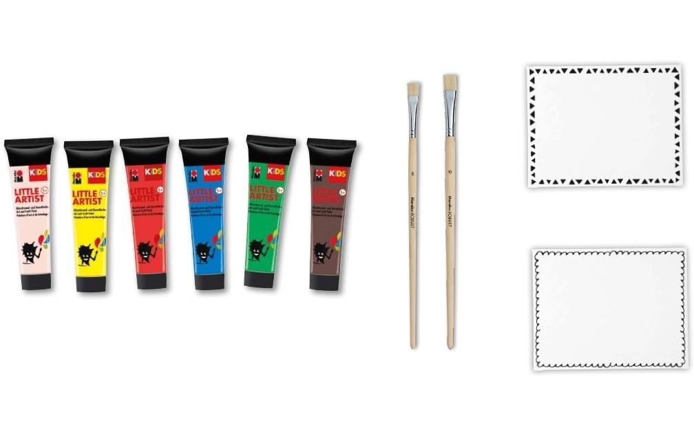 Marabu Peinture pour bricolage Kids Little Artist Art Box 6 x 36 ml, 10 pièces