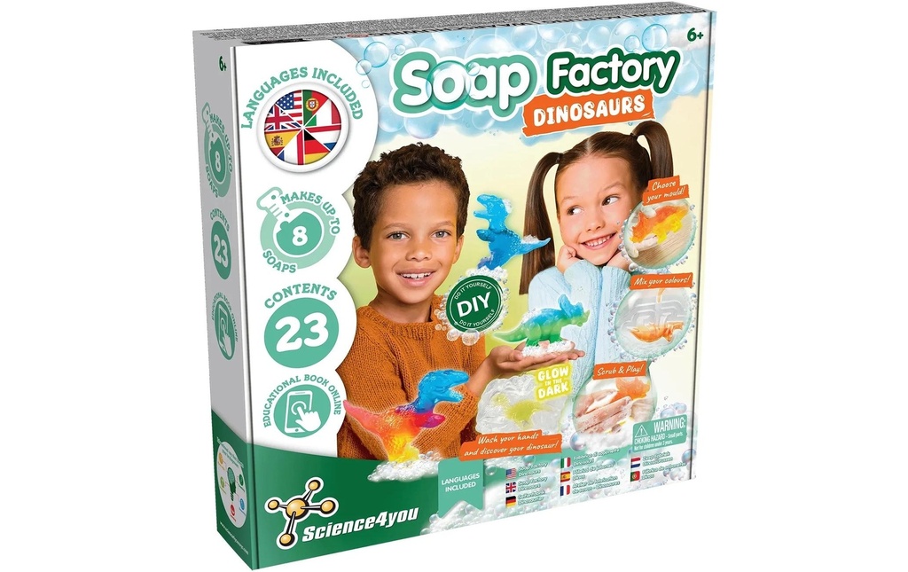 Science4you Boîtes d’expérimentation Soap Factory Dinosaurs