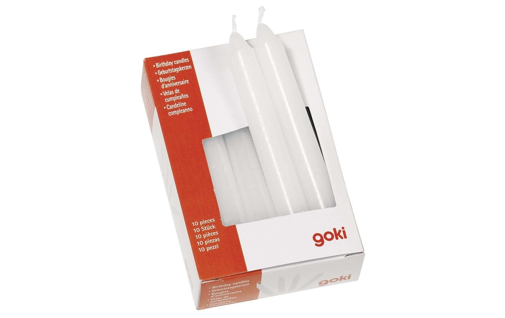 Goki Bougie Anniversaire 10 Pièce/s