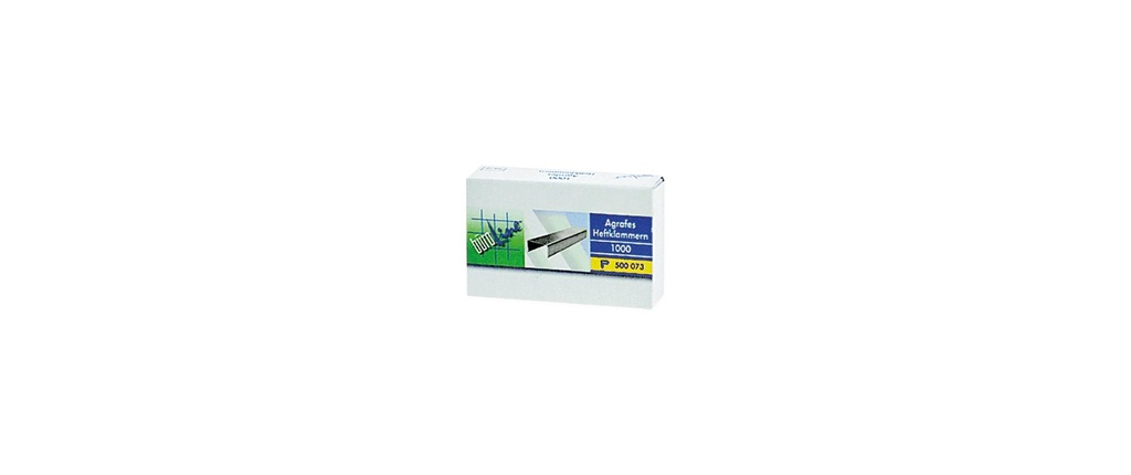 Büroline Agrafe 26/6 Longueur de branche 6 mm, 1000 pièces
