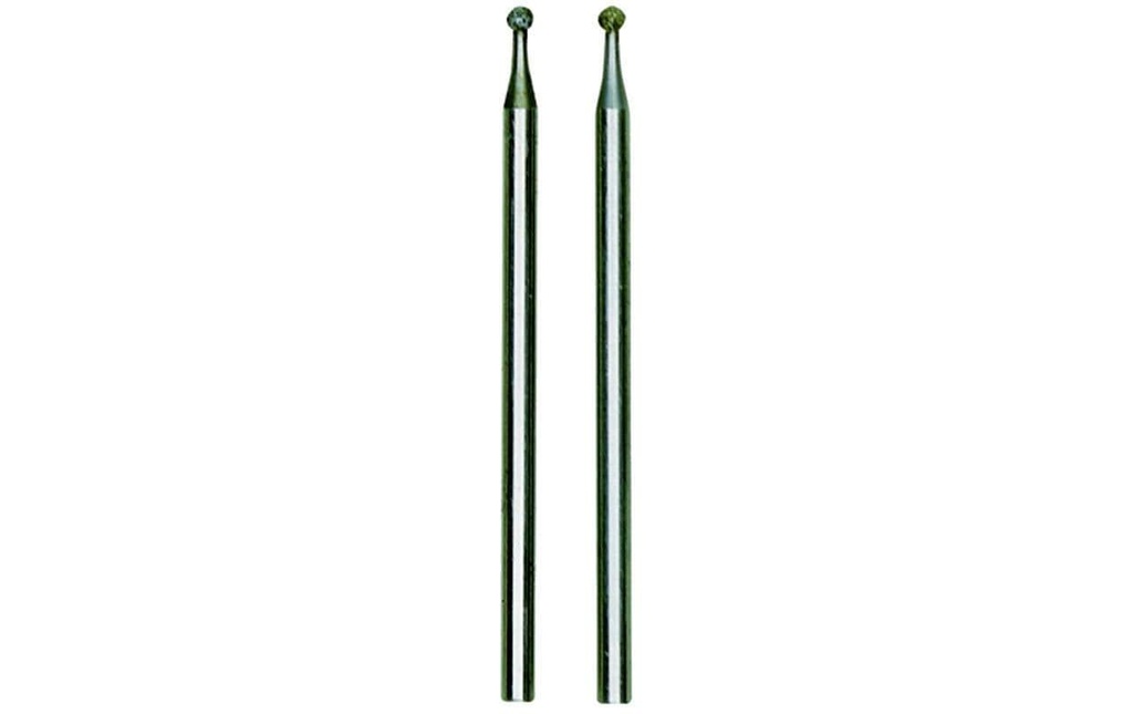 Proxxon Meulette 1.8mm Meule diamant bille stylo bille, 2 pièces