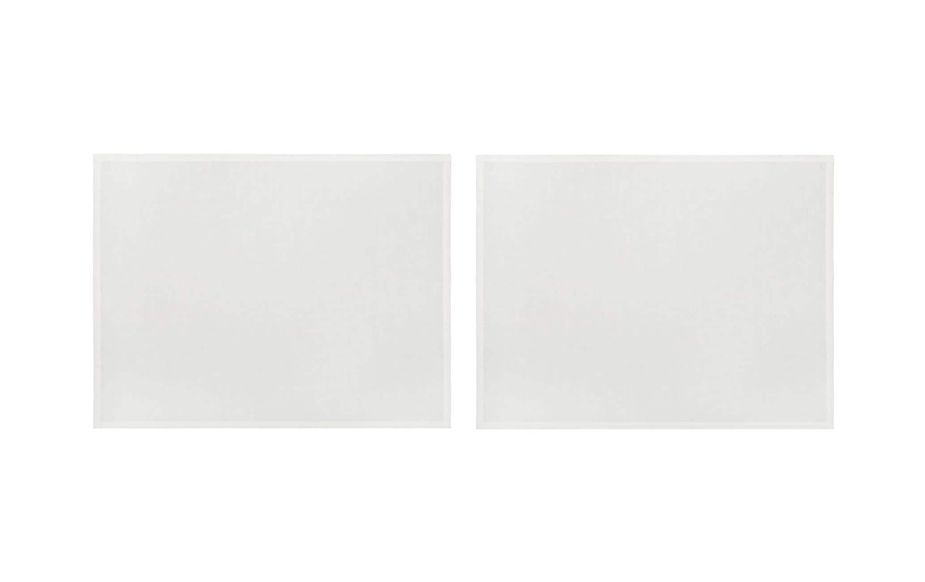 Urbanara Set de table Tolosa, 2 pièces, 38 cm x 50 cm, Blanc
