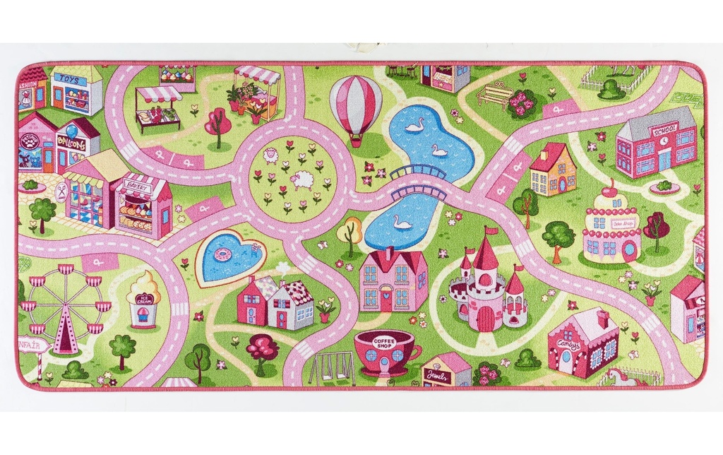 Hanse Home Tapis de jeu Sweettown 140 x 200 cm, Rose