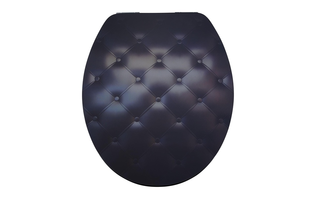 diaqua® Siège de toilette Lyon Black Sofa Abaissement automatique, noir
