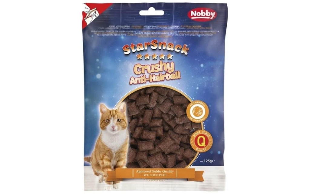 Nobby Collation pour chat StarSnack Crushy Anti-Hairball, 125 g
