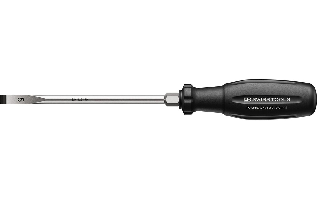 PB Swiss Tools Tournevis pour vis à fente PB 38100.5-150 D S Plat