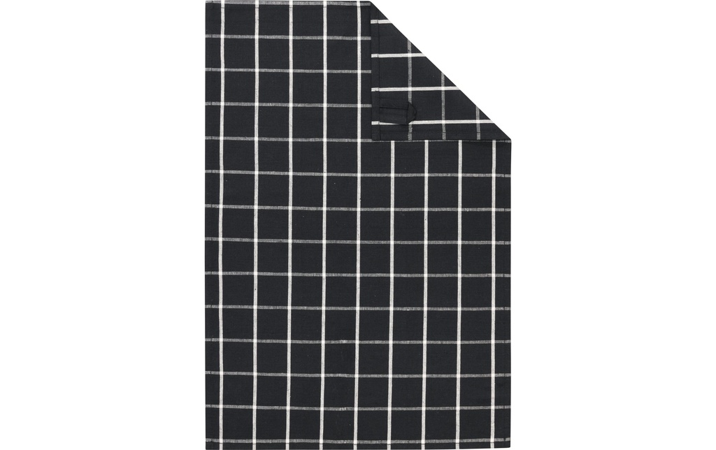 Cawö Torchon pour la vaisselle Zoom Caro Noir/Blanc