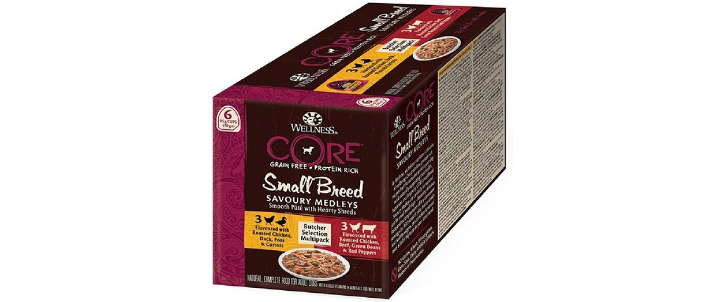 Wellness Core Alimentation humide Sélection Butcher 6 x 85g