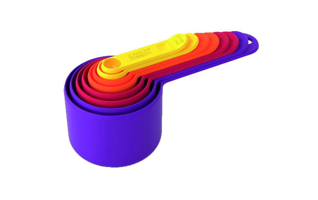 Joseph Joseph Cuillère à mesurer Nest 8 pièces, Jaune/Orange/Rouge/Pourpre