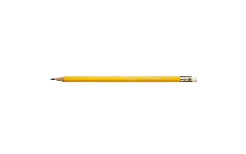 CARAN D'ACHE Crayons avec gomme jaune