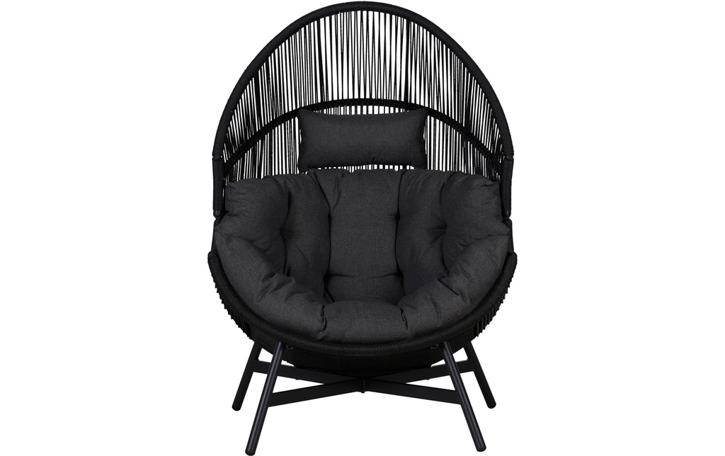 Schou Chaise lounge Benny 98 x 100 x 142cm – noir
