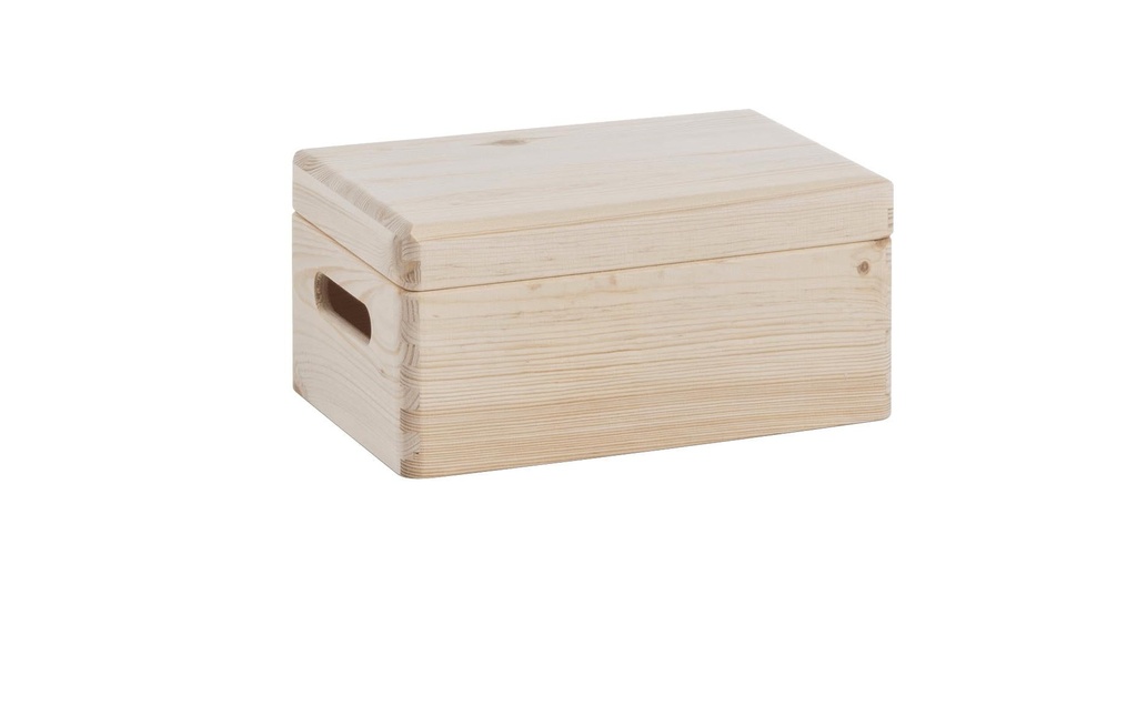 Zeller Present Caisse de rangement avec couvercle 30 x 14 cm, Nature