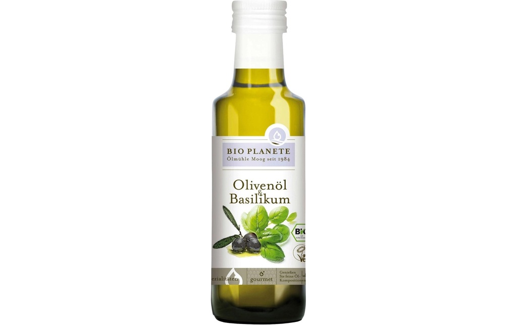 Bio Planete Huile d'olive et basilic 100 ml