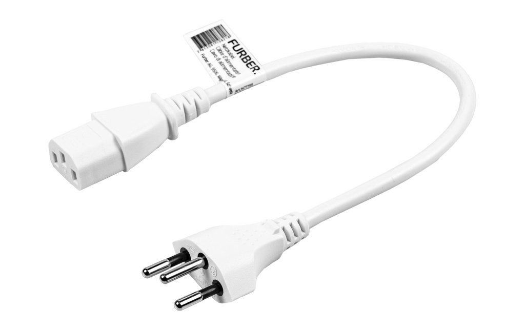 FURBER.power Câbles d’alimentation C13-T12 0.2 m Blanc