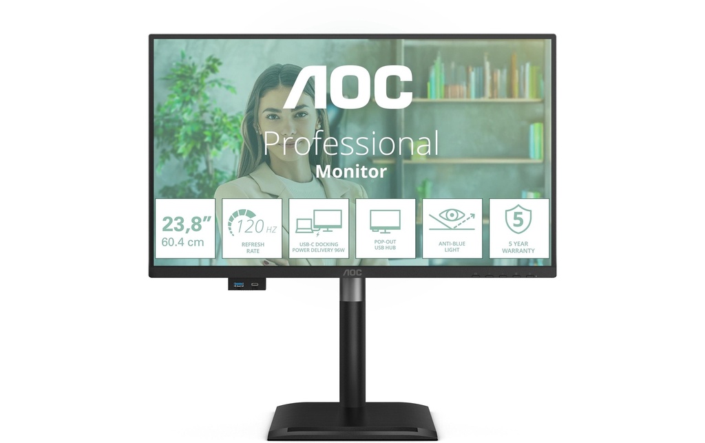 AOC Moniteur 24P4CV 23.8 , 1920 x 1080 (Full HD)