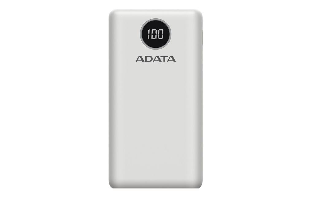 ADATA Chargeurs portatifs P20000QCD (20000 mAh, USB-A, USB-C, écran)