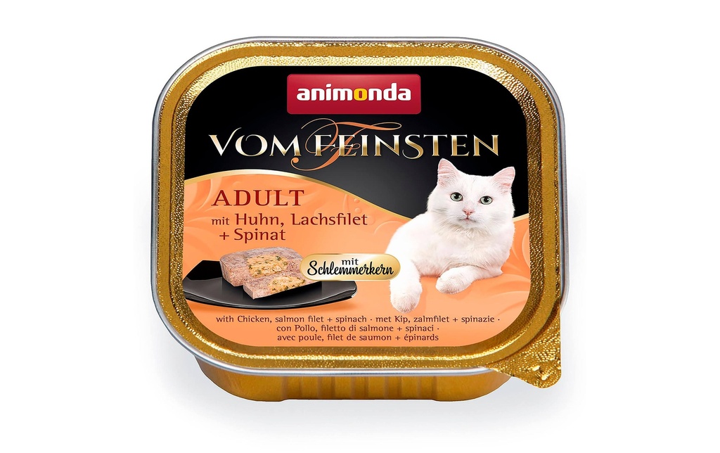 animonda Alimentation humide vom Feinsten, noyau gourmand poulet/saumon 100g
