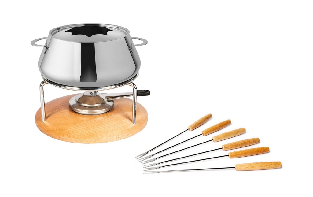 Stöckli Service à fondue à la viande Säntis 9 Pièce/s, Acier inoxydable