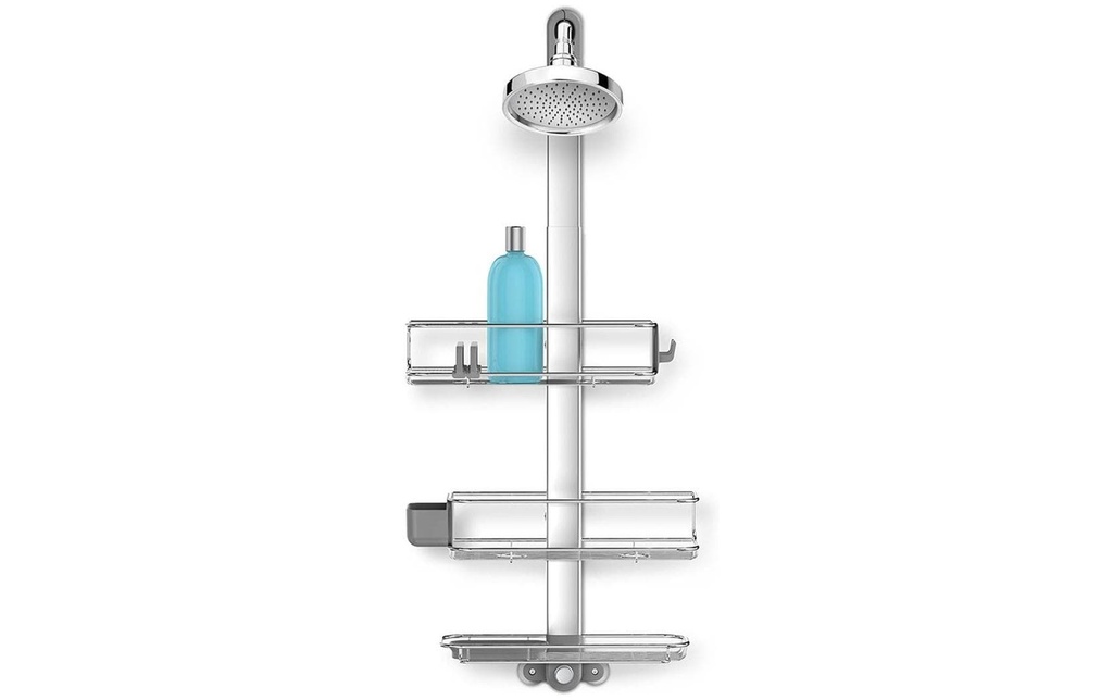 Simplehuman Supports pour produit de douche Caddy de douche 70 - 100 cm, argent