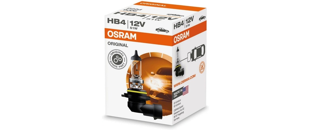 OSRAM Ampoule 12V HB4 12V 51W P22d Voiture de tourisme