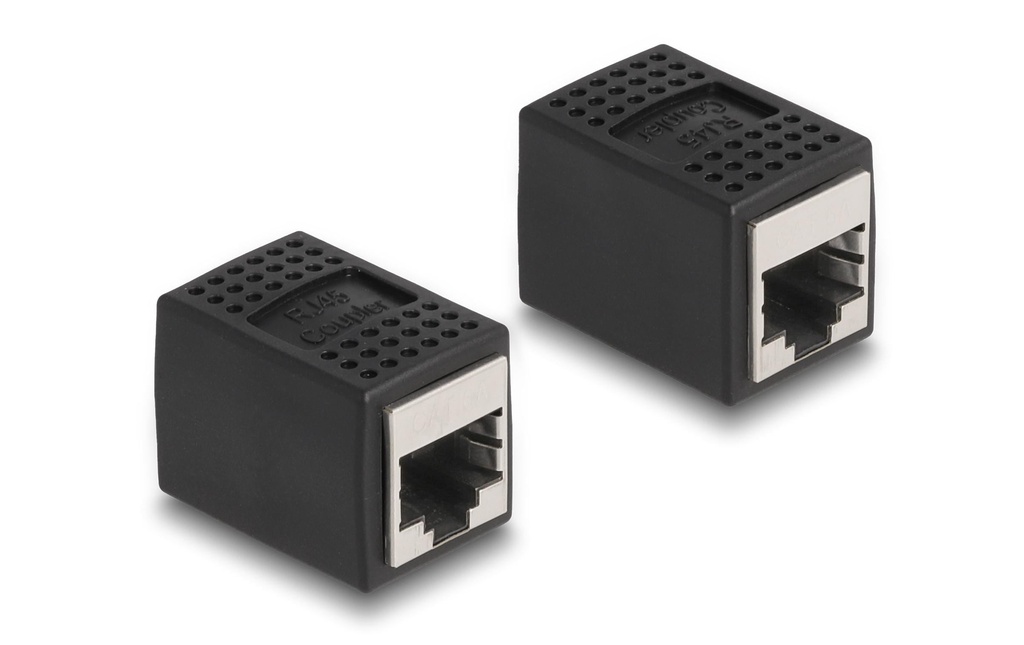 Delock Accouplement RJ45 - RJ45, Cat.6A, Noir 1 Pièce/s
